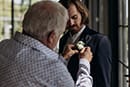 groom's dad helping his son get ready for his wedding- Hawke's Bay Wedding