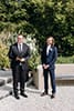 groom happily waiting for her bride while walking down the aisle- Hawke's Bay Wedding