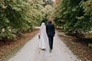 bride and groom walking in the wonders of nature- Hawke's Bay Wedding
