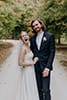 bride and groom happily in the moment while in the wonders of nature- Hawke's Bay Wedding