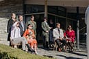 wedding guests admiring the bride and groom- Waikanae Wedding