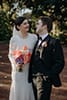 bride and groom looking lovingly at each other- Waikanae Wedding