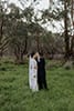 bride and groom in the middle of the forest- Waikanae Wedding